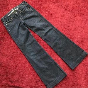 Dark Wash Women's Flared Jeans - Classic Denim